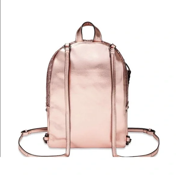 Victoria's Secret Metallic Rose Gold Mini Backpack - Picture 3 of 14